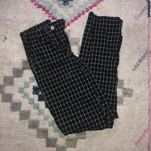 Brandy Melville black checked Tilden pants